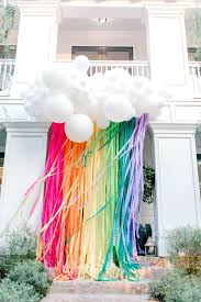 Pinterest Birthday Themes For Women Eye Candy Pinterest Favorites This Week Rainbow Balloon Arrangement Rainbow Baby Shower Rainbow Balloons Rainbow Birthday Party