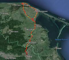 Kawałek za puckiem skręciliśmy w lewo, do gnieżdżewa. Przyladek Rozewie Kropki Na Mapie