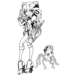 Spider woman coloring pages are a fun way for kids of all ages to develop creativity, focus, motor skills and color recognition. Monster High Coloring Pages Spider Topcoloringpages Net