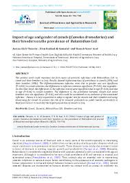 Journal of camel practice and research. Pdf Impact Of Age And Gender Of Camels Camelus Dromedarius And Their Breeders On The Prevalence Of Balantidium Coli Journal Binet And Firas Al Samarai Academia Edu