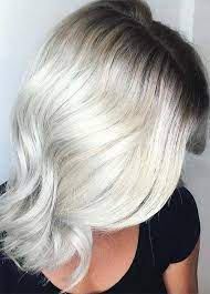 Granny Silver Grey Hair Color Ideas Bleached Gray Hair With Dark Roots Grey Hair Dark Roots Silver Hair Color Grey Hair Color