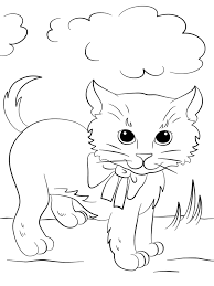 Printable shoe with heel →. Cute Kitten With Bow Tie Coloring Page Free Printable Coloring Pages For Kids