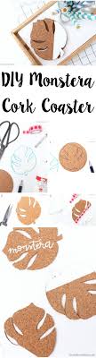 Diy Monstera Kork Untersetzer Diy Monstera Cork Coaster Diy Deko Selber Machen Kork Deko Selber Machen