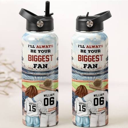 Macorner Personalized Stainless Steel Sport Bottle