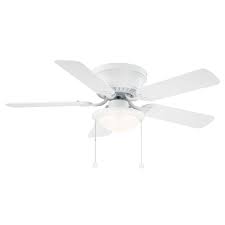 Hugger 44 In Led Matte White Ceiling Fan Ceiling Fan White Ceiling Fan White Ceiling