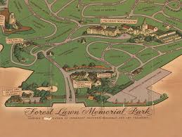 Citydig The Glendale Graveyard That S Anything But Spooky Forest Lawn Memorial Park Pictorial Maps Cemeteries