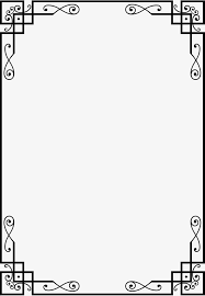 Black Line Frame Page Borders Design Frame Border Design Page Borders