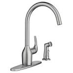 Kitchen faucet with side sprayer