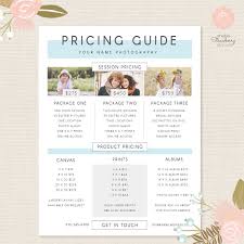 Photography Pricing Template Pricing Guide Template Pricing List Price List Photoshop Template Pricing Template Photographer Price List Photography Pricing Template Wedding Photography Pricing Photographer Prices