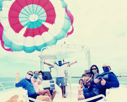 Get strapped into the harness on the aft of the parasailing boat then slowly rise into the air under a beautiful red, white, and blue parasail. Parasail Smathers Beach Key West