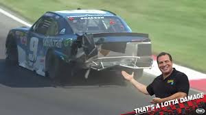 And also, at talladega in 2009 you have to understand that nascar has a rule where if you go below the yellow line at the bottom of the track to advance at talladega, brad simply held his groove just barely above that yellow line and carl decided to attempt to block with a car already on his low side. How About An Atta Boy To Noah Gragson For Driving This Damaged Car To A Top 5 Nascar