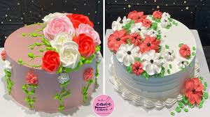 Amazing collection of happy birthday cake images. Best Flower Cake Designs For Birthday How To Make Cake Decorating For Beginners Birthday Cake Youtube