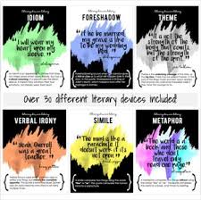 Literary Device Posters 31 Terms 31 Posters Literary Devices Posters Similes And Metaphors Literary Devices