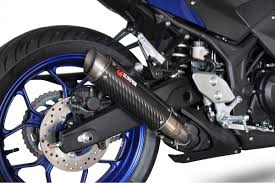 With its latest iteration locally launched last february 9, 2019, the yzf r3 300 has a sleeker and more aerodynamic body styling than before, aiming to cater riders craving for that improved riding experience. Yamaha Yzf R3 R25 Exhausts Yzf R3 R25 Performance Exhausts Scorpion Exhausts