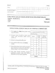 Jawapan mesti menepati konsep sains. Kertas Percubaan Sains Upsr Negeri Kedah 2018