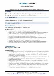 software architect resume samples