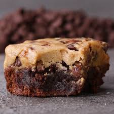Here S What You Need Brownie Mix Flour Brown Sugar Butter Salt Vanilla Chocolate Chips Milk Boxed Brownie Recipes Cookie Dough Cookie Dough Brownies