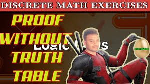 Logical Equivalence Without Truth Tables Math Exercises Logic Truth