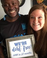 Love it! So proud of you two! "WE'RE DEBT FREE