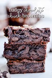 Fudgy Chocolate Chunk Brownie Recipe Recipe Chocolate Chunk Brownies Fudgy Chocolate Chocolate Chip Cookie Dough