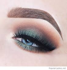 awesome green eye makeup for blue eyes