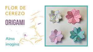 En juntines nos encantan las manualidades con papel rápidas y fáciles, por es. Flor De Cerezo Origami Papiroflexia Alma Imagina