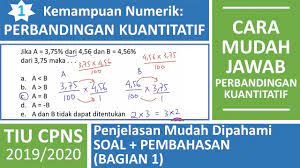 Maybe you would like to learn more about one of these? Tiu Cpns Perbandingan Kuantitatif Kemampuan Numerik Soal Dan Pembahasan Lengkap Bagian 1 Youtube