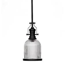 Fluted Glass Farmhouse Pendant Light Kirklands