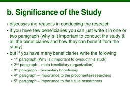 To finish your proposal on a strong note, you can explore the potential implications of the research for for example, your results might have implications for Importance Of Significance Of The Study In Thesis Proposal