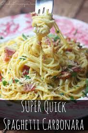 Super Quick Spaghetti Carbonara Recipe Recipe Recipes Spaghetti Carbonara Recipe Carbonara Recipe
