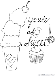 Printable Ice Cream Coloring Pages Candy Coloring Pages Cupcake Coloring Pages Valentine Coloring Pages