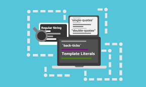 Javascript Lesson Template Literals Vs Singledouble Quotes In 2020 Double Quote Single Quotes Lessons Template