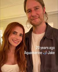 This just warmed my heart! 😭 #EmmaRoberts' mom shared a photo of her  reuniting with #Aquamarine costar #JakeMcDorman 20 years after the film's  release. 🧜‍♀️🥹 Photo: @kellygrace1010