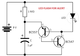 Rgb led light wall washer circuit diagram. Led Flash For Alerts Led Blinking Using Transistor Bc547 Soldering Mind