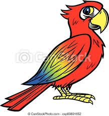 Its scientific name is ara macao. A Cartoon Illustration Of A Scarlet Macaw Canstock
