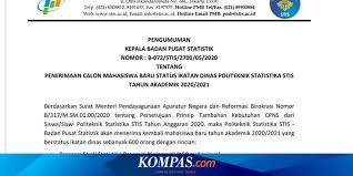 Blog ini hanya untuk semua pelajar malaysia secara percuma. Dibuka 8 Juni Simak Informasi Pendaftaran Sekolah Kedinasan Politeknik Statistika Stis Halaman All Kompas Com