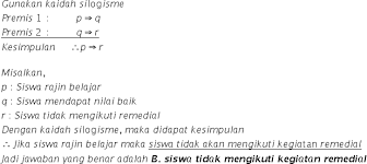 Maybe you would like to learn more about one of these? Https Roboguru Ruangguru Com Question Diberikan Premis Premis Sebagai Berikut Premis 1 Jika Siswa Rajin Belajar Maka Qu Roboguru 34244