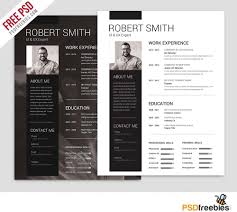 Resume format cv template with cover letter. Free Simple And Clean Cv Resume Template In Photoshop Psd Format Creativebooster