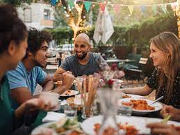 Find the perfect retro dinner party stock photo. How To Host An Outdoor Dinner Party A Step By Step Guide