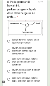 Kali ini aku ingin sharing tentang soal bahasa. Soal Ulangan Pola Keruangan Desa Dan Kota