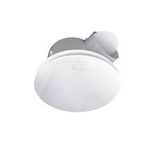 The master bath needs an exhaust fan but there are vaulted ceilings with no attic space. Ventair Airbus 250 Round Ceiling Exhaust Fan With Glass Cover