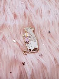 Boba Tea Rat Hard Enamel Pin