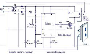 The Circuit Diagram Of A Mosquito Repellent Power Saver Circuit Is Given With A Detailed Explanation Electronics Circuit Power Saver Circuit Diagram