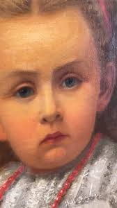 Remiving heavely oxidized very yellow varnish from this portrait painted in  1872. Of course her face was not that yellow! The rosey skin tone reveal is  simply wonderful! #artrestoration #restoration ...