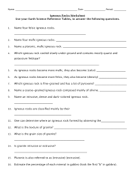 01.09.2020 · igneous rocks worksheet answer key earth science. Igneous Rocks Worksheet
