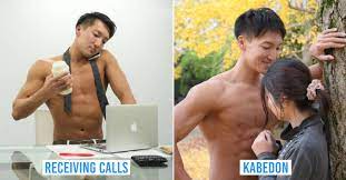 Japan Now Offers Stock Photos Of Muscular Men Doing Everyday Things