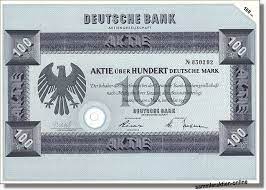 Das unternehmen wurde 1870 gegründet. Deutsche Bank Ag B Tolle Optik Alteste Dm Ausgabe B