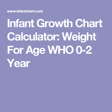 Infant Growth Chart Calculator Weight For Age Who 0 2 Year Growth Chart Calculator Baby Growth Chart Growth Chart
