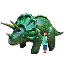 Our 10 Foot Long Triceratops Features A Realistic Looking Green Triceratops The Giant Inflatable Triceratops Is 5 Feet Tall X 10 Feet Dinosaur Pet Toys Toys
