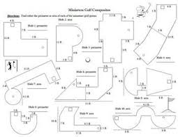 Most Of The Worksheets I Ve Come Across For Composite Figures Are Boring And Not Related To Life I Creat Miniature Golf Composite Shapes Miniature Golf Course